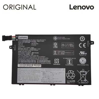 Nešiojamo kompiuterio baterija LENOVO L17L3P51, 3880mAh, Original Nešiojamo kompiuterio baterija LENOVO L17L3P51, 3880mAh, Original
