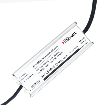 Maitinimo šaltinis 24V, 6.3A, 150W, PFC, IP67 Maitinimo šaltinis 24V, 6.3A, 150W, PFC, IP67