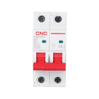 DC automatinis jungiklis, 2P, 63A, 500VDC, 6kA DC automatinis jungiklis, 2P, 63A, 500VDC, 6kA