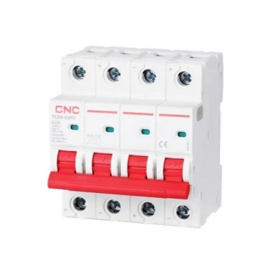 DC automatinis jungiklis, 4P, 63A, 1000VDC, 6kA DC automatinis jungiklis, 4P, 63A, 1000VDC, 6kA