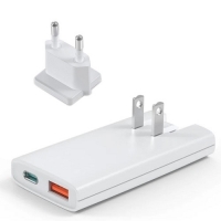 Kelioninis kroviklis CHOETECH GaN USB-C, USB-A: 67W, PD