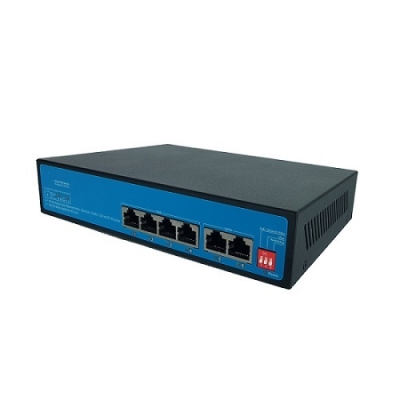 PoE šakotuvas 100mb 4 prievadų su integruotu maitinimo šaltiniu +2portai RJ45 uplink 100mb PoE šakotuvas 100mb 4 prievadų su integruotu maitinimo šaltiniu +2portai RJ45 uplink 100mb