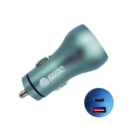 Kroviklis USB 3.0+ Type C: 12-24V, 36W, QC3.0+ PD Kroviklis USB 3.0+ Type C: 12-24V, 36W, QC3.0+ PD