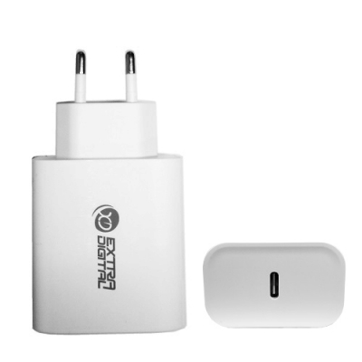 Kroviklis EXTRA DIGITAL USB Type-C: 220V, 20W, PD Kroviklis EXTRA DIGITAL USB Type-C: 220V, 20W, PD