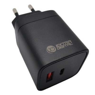 Kroviklis EXTRA DIGITAL GaN USB Type-C, USB Type-A: 45W, PPS Kroviklis EXTRA DIGITAL GaN USB Type-C, USB Type-A: 45W, PPS