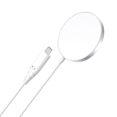 Belaidis įkroviklis CHOETECH, 15W, magnetinis, baltas Belaidis įkroviklis CHOETECH, 15W, magnetinis, baltas
