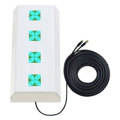 5G / LTE / CBRS 2x2MIMO antena, 1.7-3.8GHz, 2x 14dBi 5G / LTE / CBRS 2x2MIMO antena, 1.7-3.8GHz, 2x 14dBi