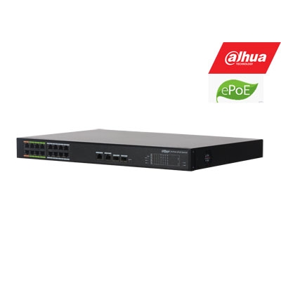 ePoE šakotuvas 100Mbps 16portu+2G uplink + 2SFP, ePoE 8 portai, ePoE iki 800m, Hi-PoE ePoE šakotuvas 100Mbps 16portu+2G uplink + 2SFP, ePoE 8 portai, ePoE iki 800m, Hi-PoE