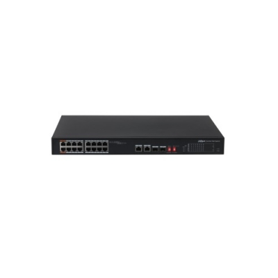 PoE šakotuvas 1000Mbps 16portu+2G uplink + 2SFP PoE šakotuvas 1000Mbps 16portu+2G uplink + 2SFP