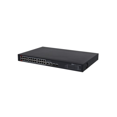 PoE šakotuvas 24-Portų, PoE+, uplink 2-Port RJ45 + uplink 2-Port SFP, 360W PoE šakotuvas 24-Portų, PoE+, uplink 2-Port RJ45 + uplink 2-Port SFP, 360W