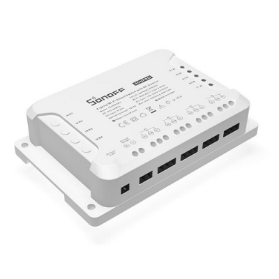 SONOFF išmanusis 4 kanalų jungiklis Wi-Fi, su RF 433MHz palaikymu, sauso kontakto SONOFF išmanusis 4 kanalų jungiklis Wi-Fi, su RF 433MHz palaikymu, sauso kontakto