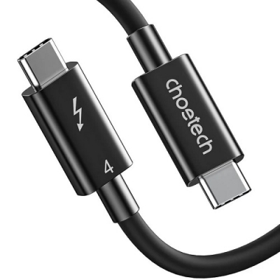 Kabelis CHOETECH Thunderbolt 4, USB-C - USB-C, 40Gbps, 100W, 20V/ 5A, 8K/ 60Hz, 0.8m Kabelis CHOETECH Thunderbolt 4, USB-C - USB-C, 40Gbps, 100W, 20V/ 5A, 8K/ 60Hz, 0.8m