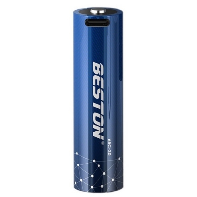 Baterija 18650 įkraunama su USB-C lizdu, 3.7V, 2000mAh, Li-Ion Baterija 18650 įkraunama su USB-C lizdu, 3.7V, 2000mAh, Li-Ion