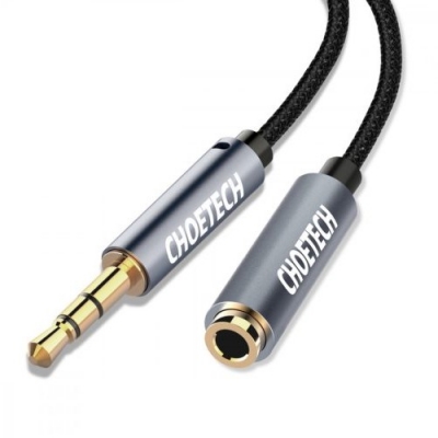 Audio kabelis CHOETECH 3.5mm, M-F, 2m Audio kabelis CHOETECH 3.5mm, M-F, 2m