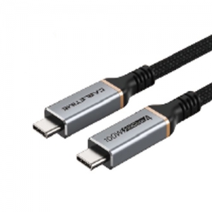 Premium kabelis USB4, USB-C - USB-C, 40Gbps, 100W, 20V/ 5A, 8K/ 60HZ, 1m