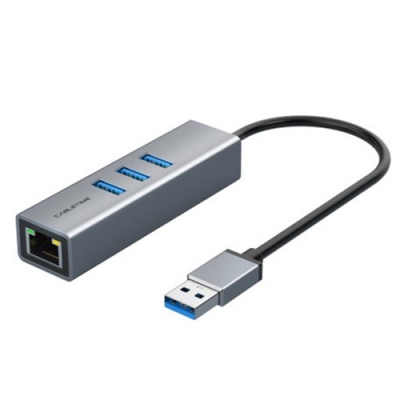 Premium adapteris USB 3.0 - USB 3.0 (3 Ports) + RJ45, 0.15m Premium adapteris USB 3.0 - USB 3.0 (3 Ports) + RJ45, 0.15m