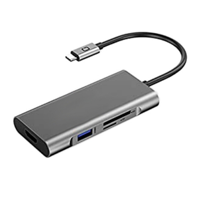 Adapteris USB Type-C - 3 x USB 3.0, Type-C PD, HDMI, SD, TF Adapteris USB Type-C - 3 x USB 3.0, Type-C PD, HDMI, SD, TF