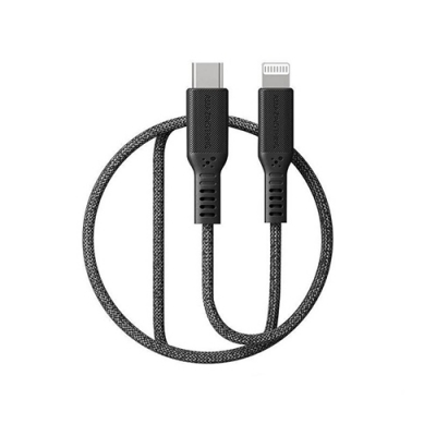 Premium MFI sertifikuotas kabelis Type C - Lightning (juodas, 2.2m) Premium MFI sertifikuotas kabelis Type C - Lightning (juodas, 2.2m)