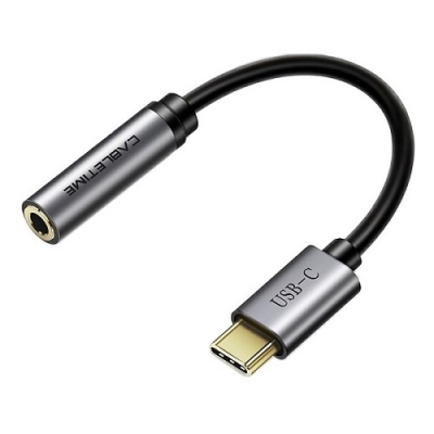 Adapteris USB Type-C (M) - ausinių jungtis 3.5mm (F) Adapteris USB Type-C (M) - ausinių jungtis 3.5mm (F)