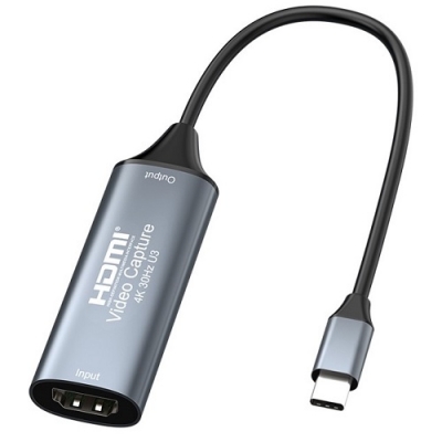 Vaizdo fiksavimo įrenginys HDMI 4K/30Hz į USB3.0 Type-C Vaizdo fiksavimo įrenginys HDMI 4K/30Hz į USB3.0 Type-C
