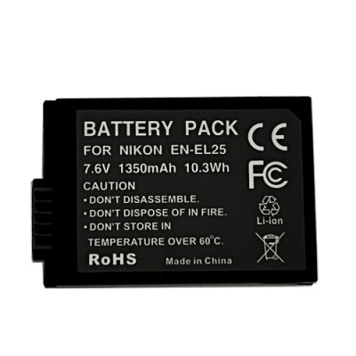 NIKON EN-EL25 baterija, 1350mAh NIKON EN-EL25 baterija, 1350mAh