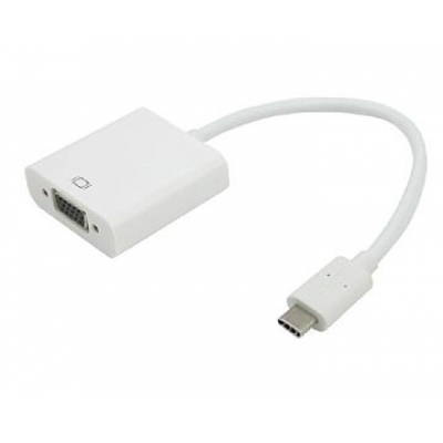 Adapteris USB-C - VGA, 15cm Adapteris USB-C - VGA, 15cm