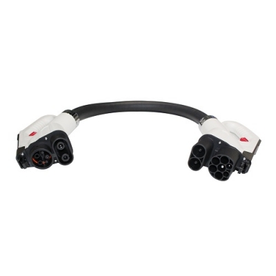 Elektromobilio adapteris CCS 1 (Female) - CCS 2 (Male) Elektromobilio adapteris CCS 1 (Female) - CCS 2 (Male)