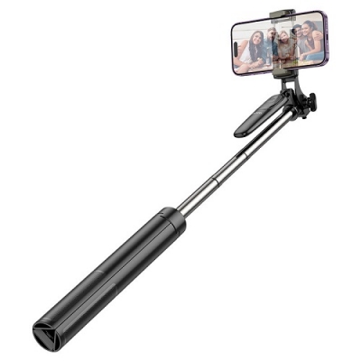 Asmenukių lazda HOCO K19 (Selfie Stick) / trikojis, 157cm, BT Asmenukių lazda HOCO K19 (Selfie Stick) / trikojis, 157cm, BT