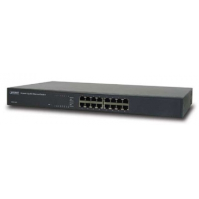 16-prievadų Gigabitinis interneto tinklo šakotuvas Planet GSW-1601 16-prievadų Gigabitinis interneto tinklo šakotuvas Planet GSW-1601