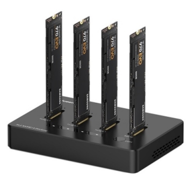 Premium Docking Station 4x M.2 NVME SSD, iki 10Gbps/SSD Premium Docking Station 4x M.2 NVME SSD, iki 10Gbps/SSD