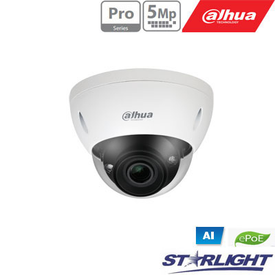 IP kam. AI 5M 2K Kupol. STARLIGHT IPC-HDBW5541E-ZE su LXIR iki 40m, 5MP(2592x1944) 1~20fps, 2.7mm–13 IP kam. AI 5M 2K Kupol. STARLIGHT IPC-HDBW5541E-ZE su LXIR iki 40m, 5MP(2592x1944) 1~20fps, 2.7mm–13