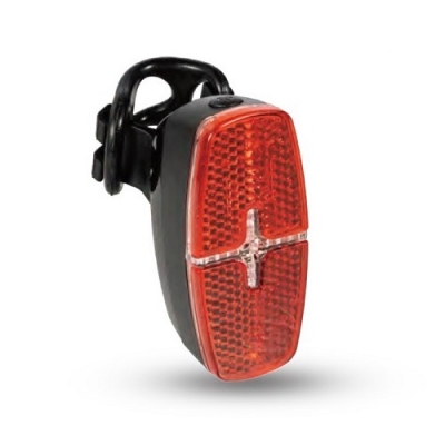 Galinis dviračio žibintas LED, 2xAAA, IPX5 Galinis dviračio žibintas LED, 2xAAA, IPX5