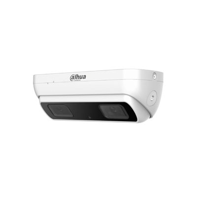 Žmonių skaičiavimo IP kamera 3MP, AI, 3D, H.265, 2 objektyvai po 2.8mm. 137°, 25fps Žmonių skaičiavimo IP kamera 3MP, AI, 3D, H.265, 2 objektyvai po 2.8mm. 137°, 25fps