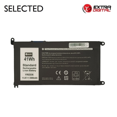 Nešiojamo kompiuterio baterija DELL YRDD6, 3600mAh, Extra Digital Selected Nešiojamo kompiuterio baterija DELL YRDD6, 3600mAh, Extra Digital Selected