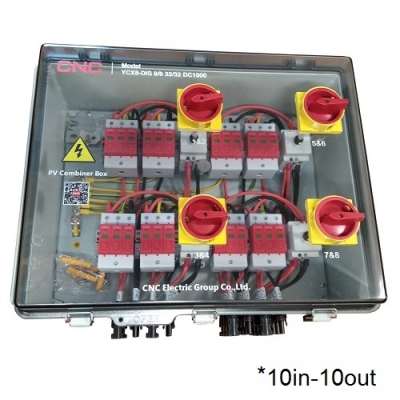 PV atjungimo skydelis, DC 10in-10out, IP66
